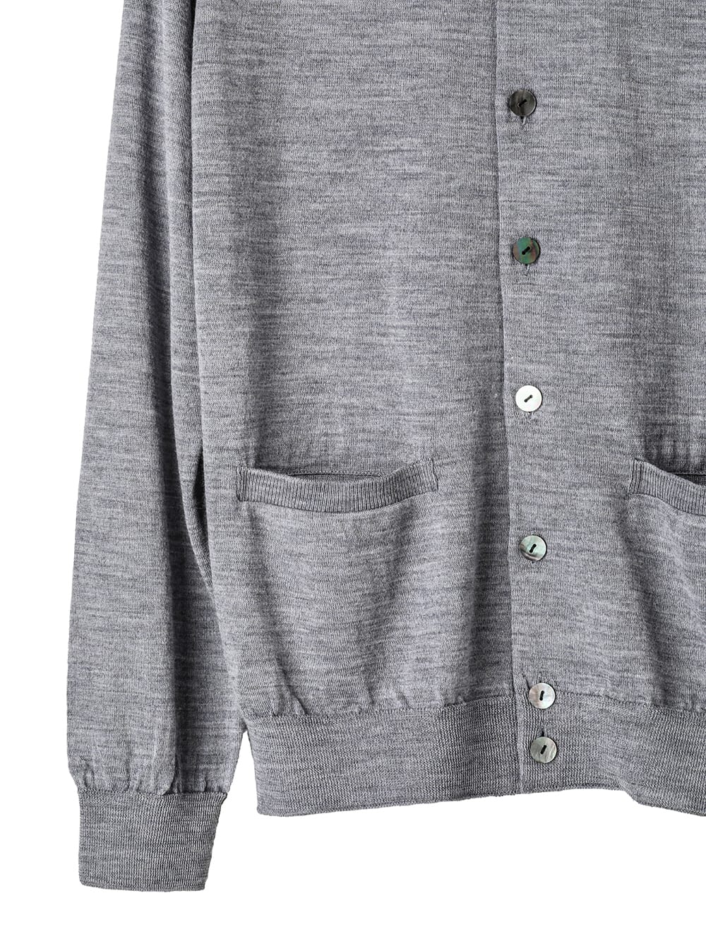 high gauge polo collar cardigan