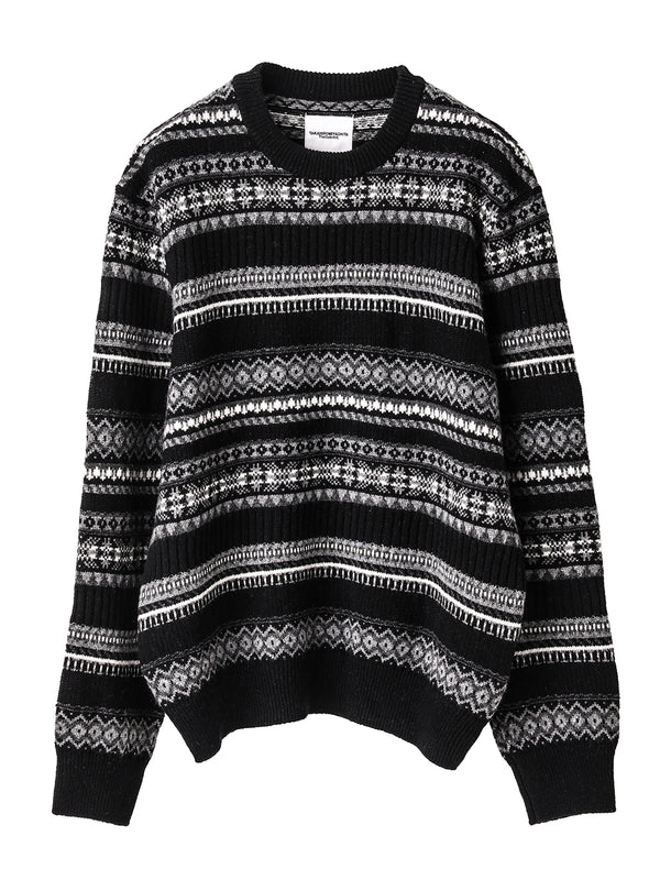 fair isle crew neck  sweater