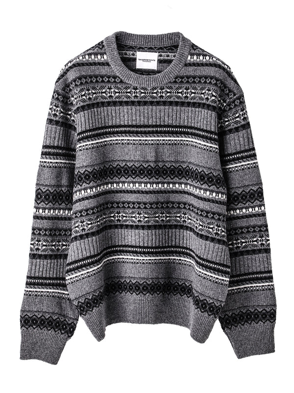 fair isle crew neck  sweater