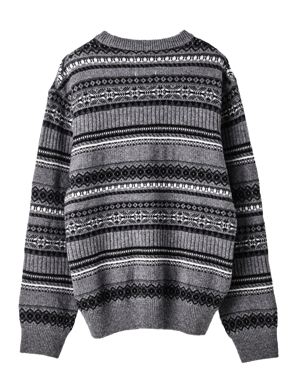 fair isle crew neck  sweater