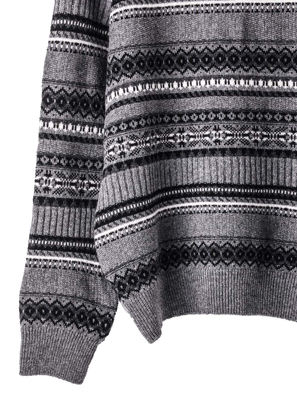 fair isle crew neck  sweater
