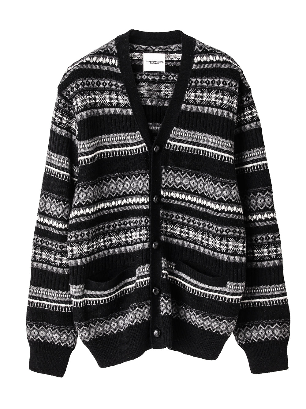 fair isle V-neck  cardigan