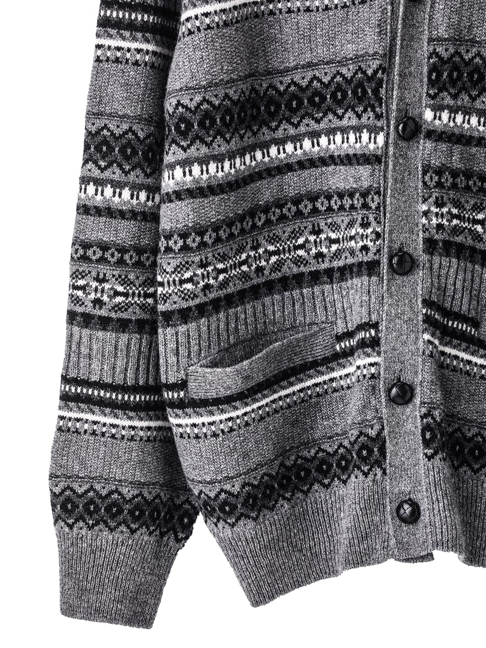 fair isle V-neck  cardigan