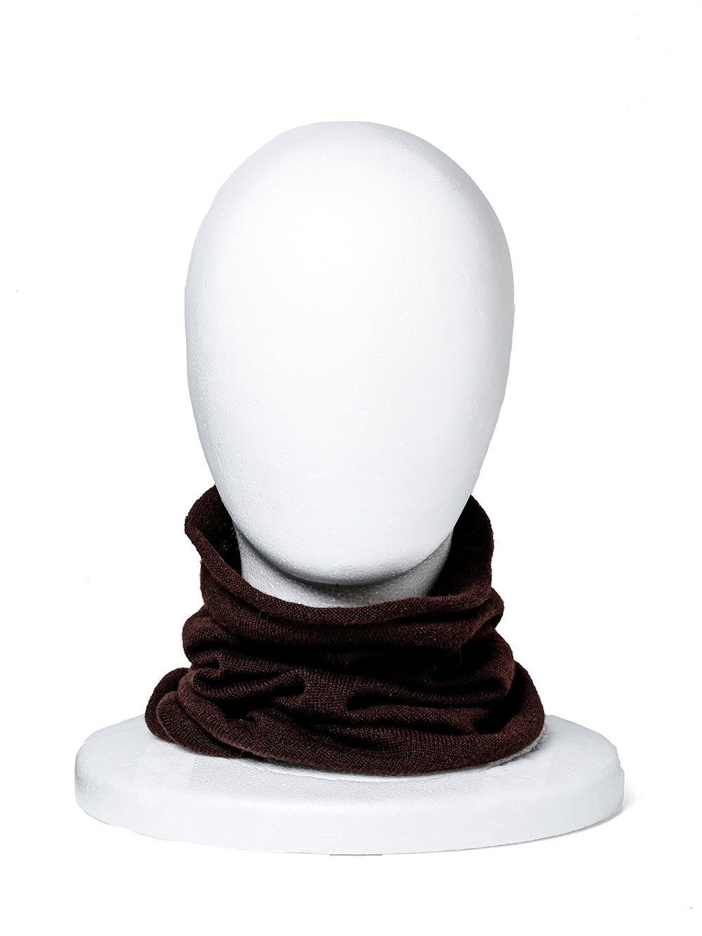 sk.0015bAW23-brown cashmere silk neck warmer. THE TWO OF US 2023 
