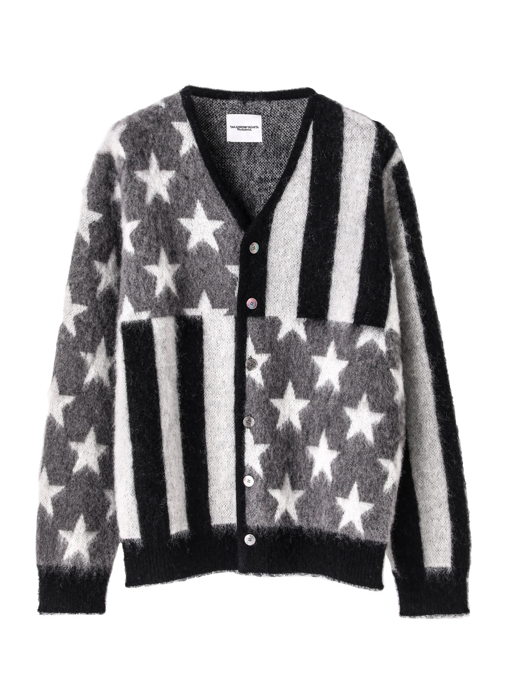 american flag mohair cardigan