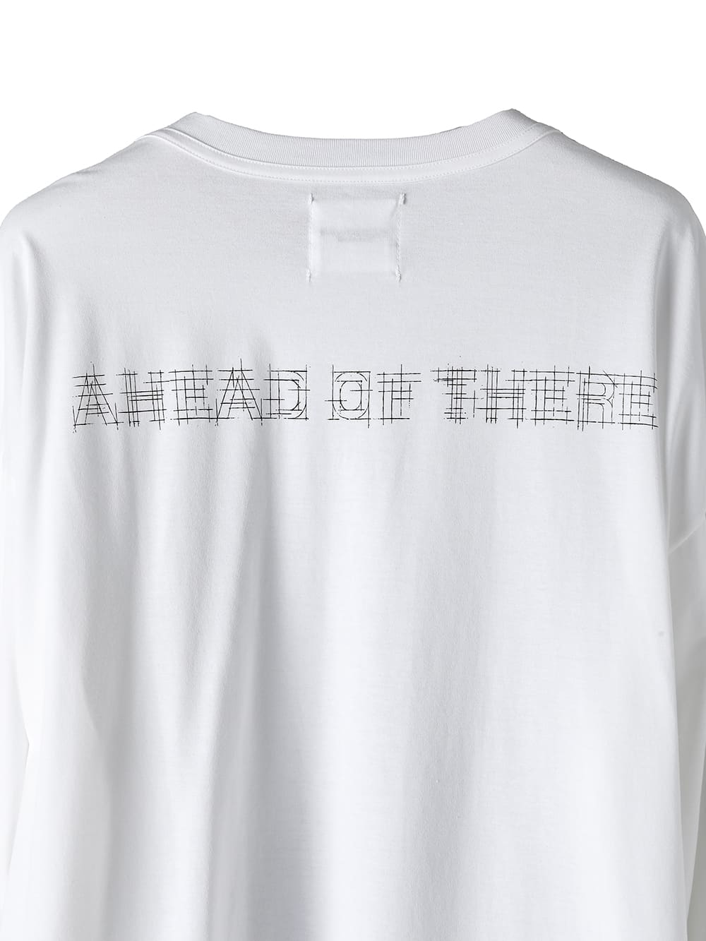 Ahead of there. (oversized l/s pocket tee)
