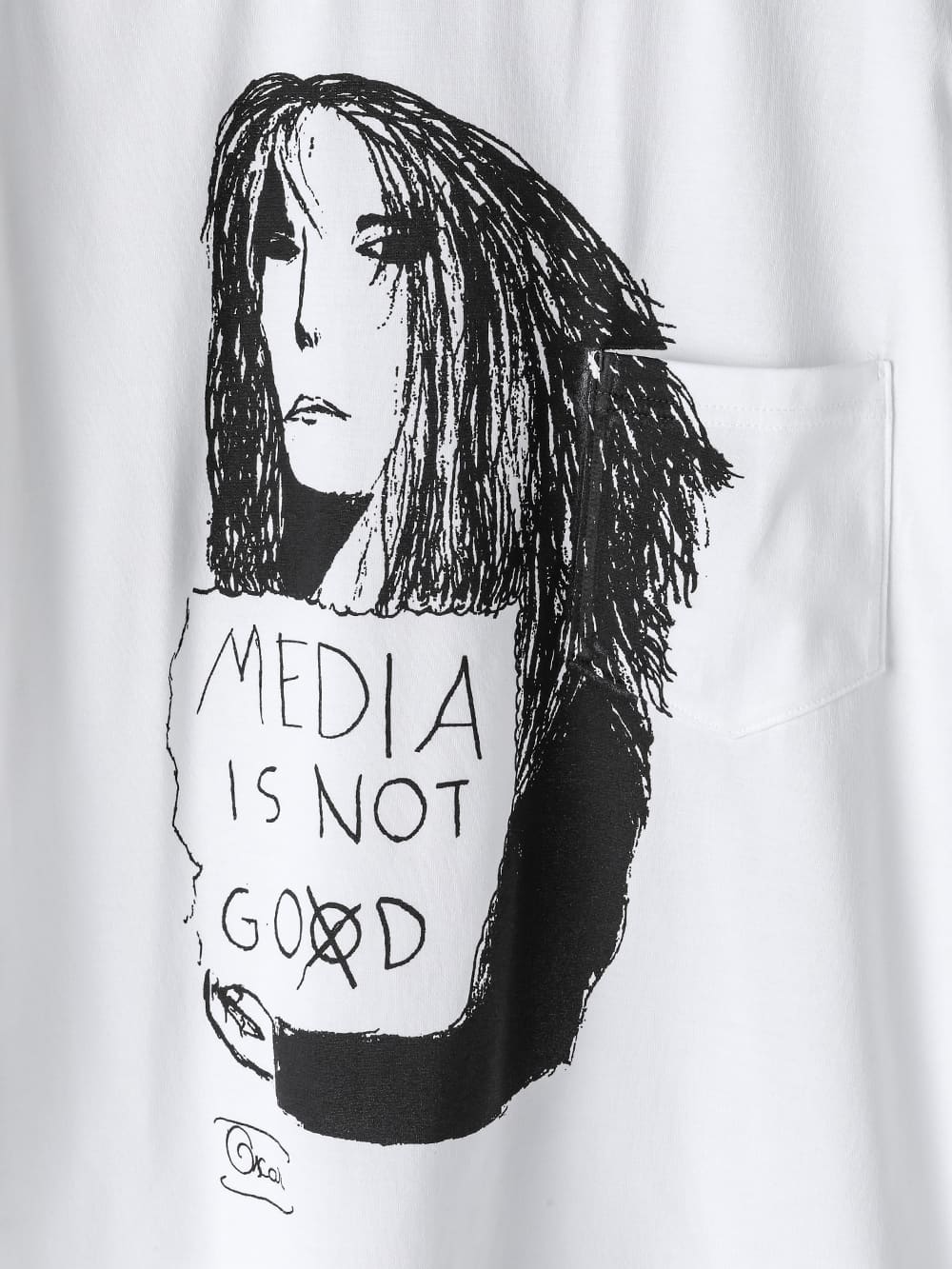 media is not go⨂d. type 1 (s/s pocket tee)