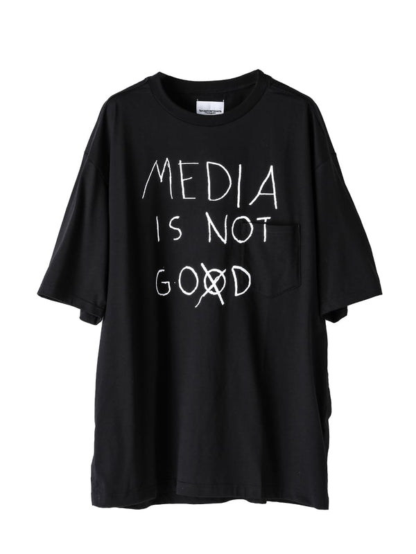 media is not go⨂d. type 2 (oversized s/s pocket tee)