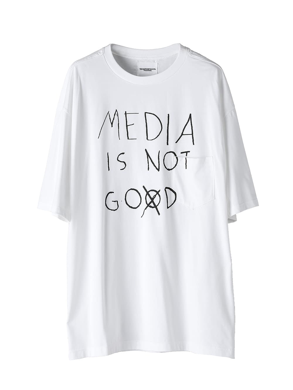 media is not go⨂d. type 2 (oversized s/s pocket tee)