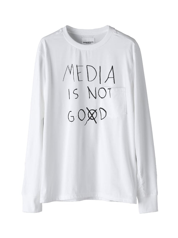 media is not go⨂d. type 2 (l/s pocket tee)