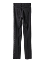sp.0001AW25-black プレーンフロントスラックス The Black-and-White