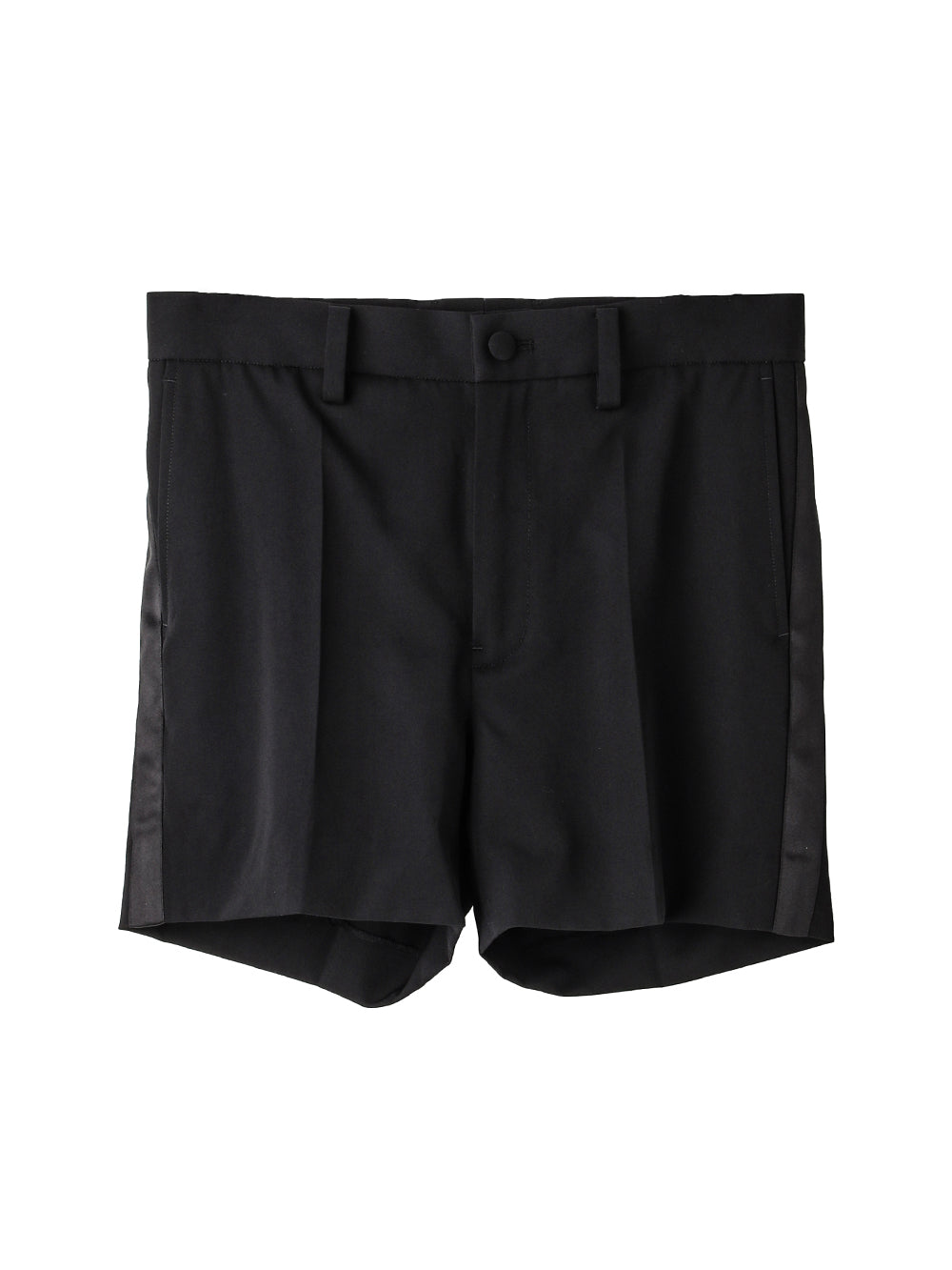 plain front shorts.