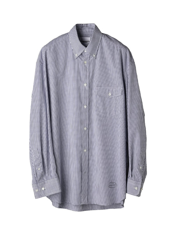 back gusset sleeve button down shirt.(solid)