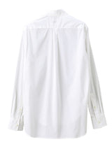 ss.0001bSS25-white reglar collar broad shirt. Plainsong 2025