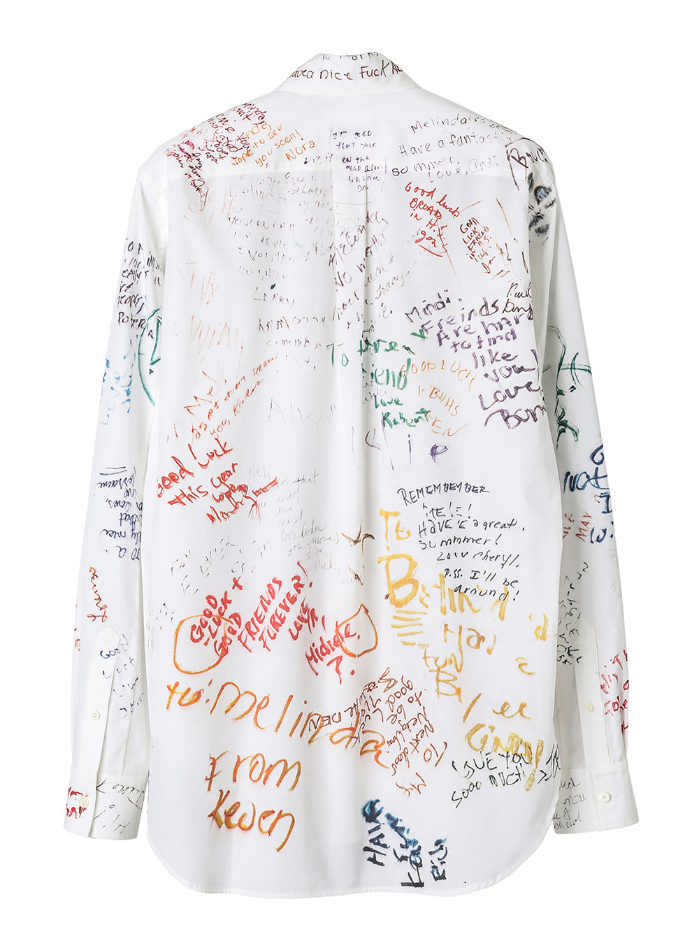 wide spread collar shirt.
