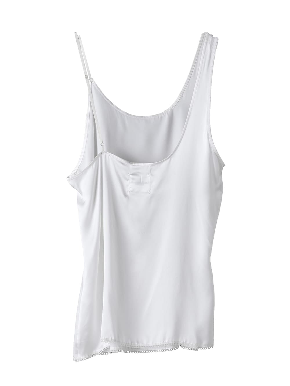 white slip dress. / regular length.（satin）
