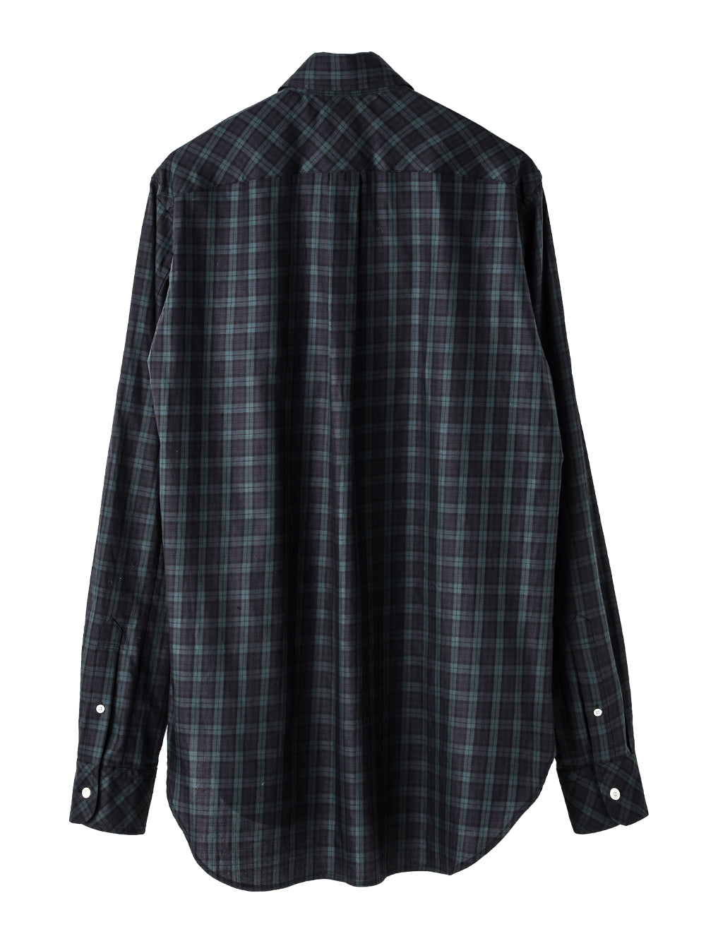 ピンホールラウンドカラーシャツ