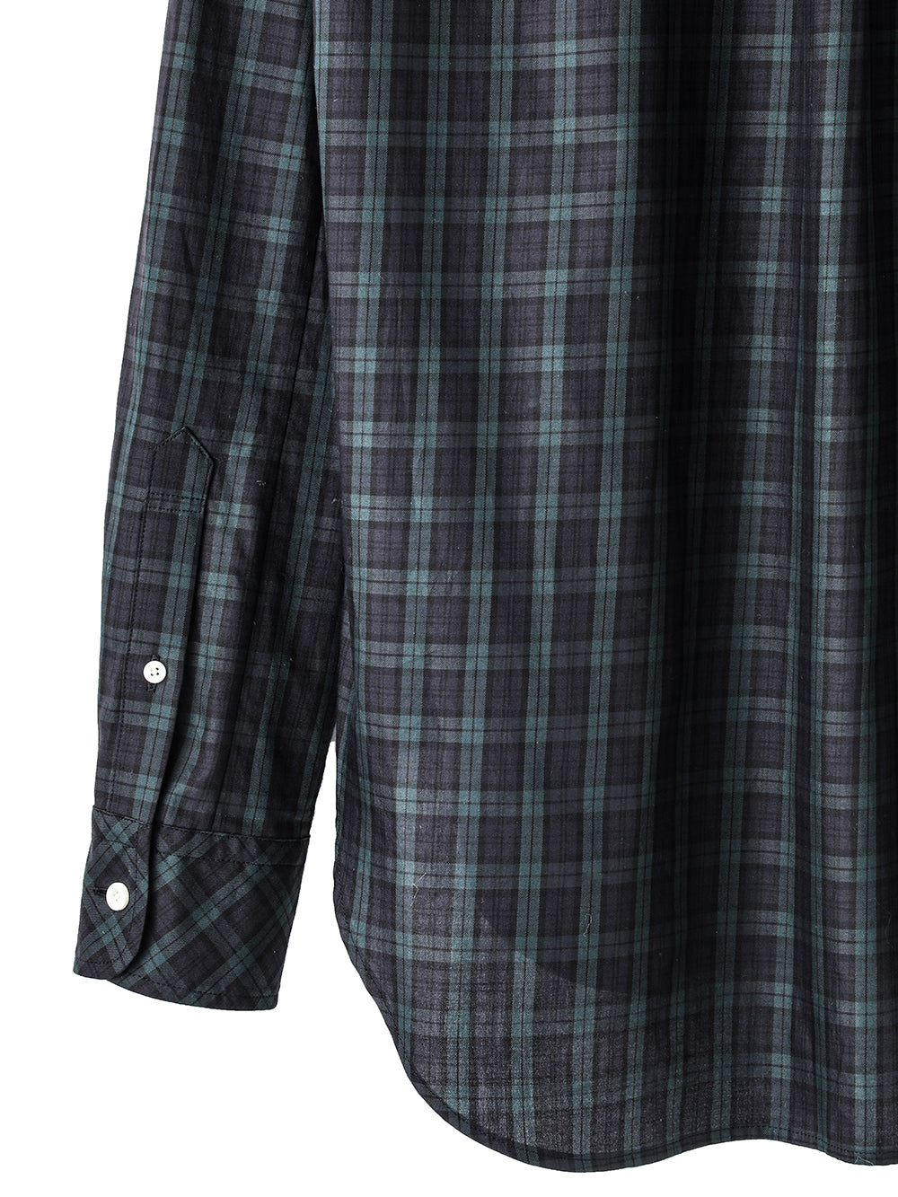 ピンホールラウンドカラーシャツ