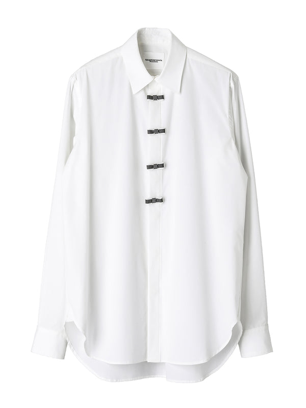 flyfront ribbon shirt.