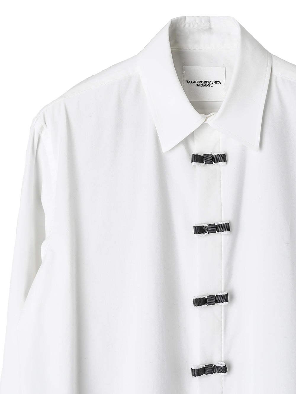 flyfront ribbon shirt.