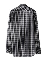 ss.0019AW25-black check ウィングカラーピンタックシャツ The Black