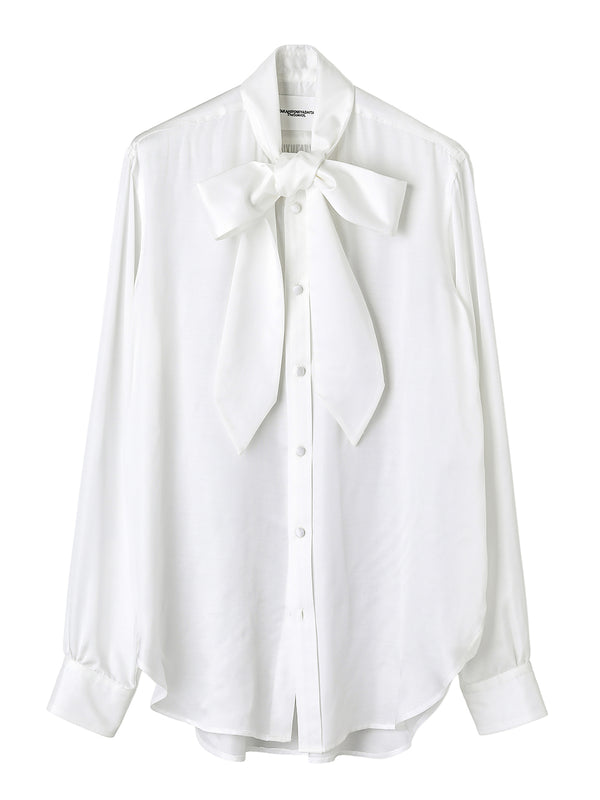 bow tie collar shirt.
