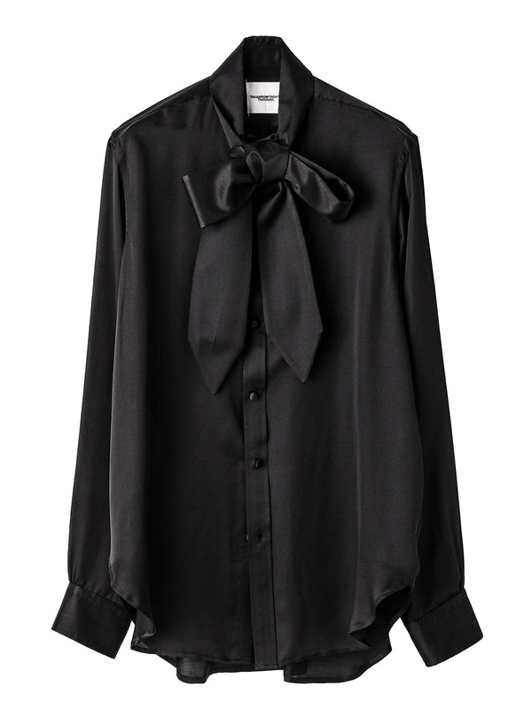 bow tie collar shirt.