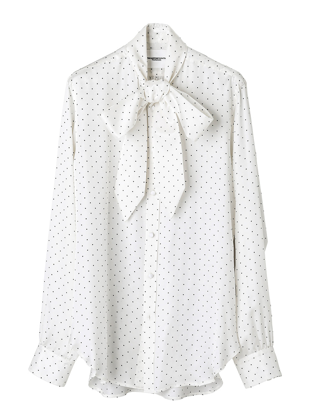 bow tie collar shirt.