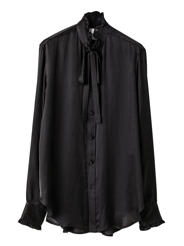 ruffle shirt.