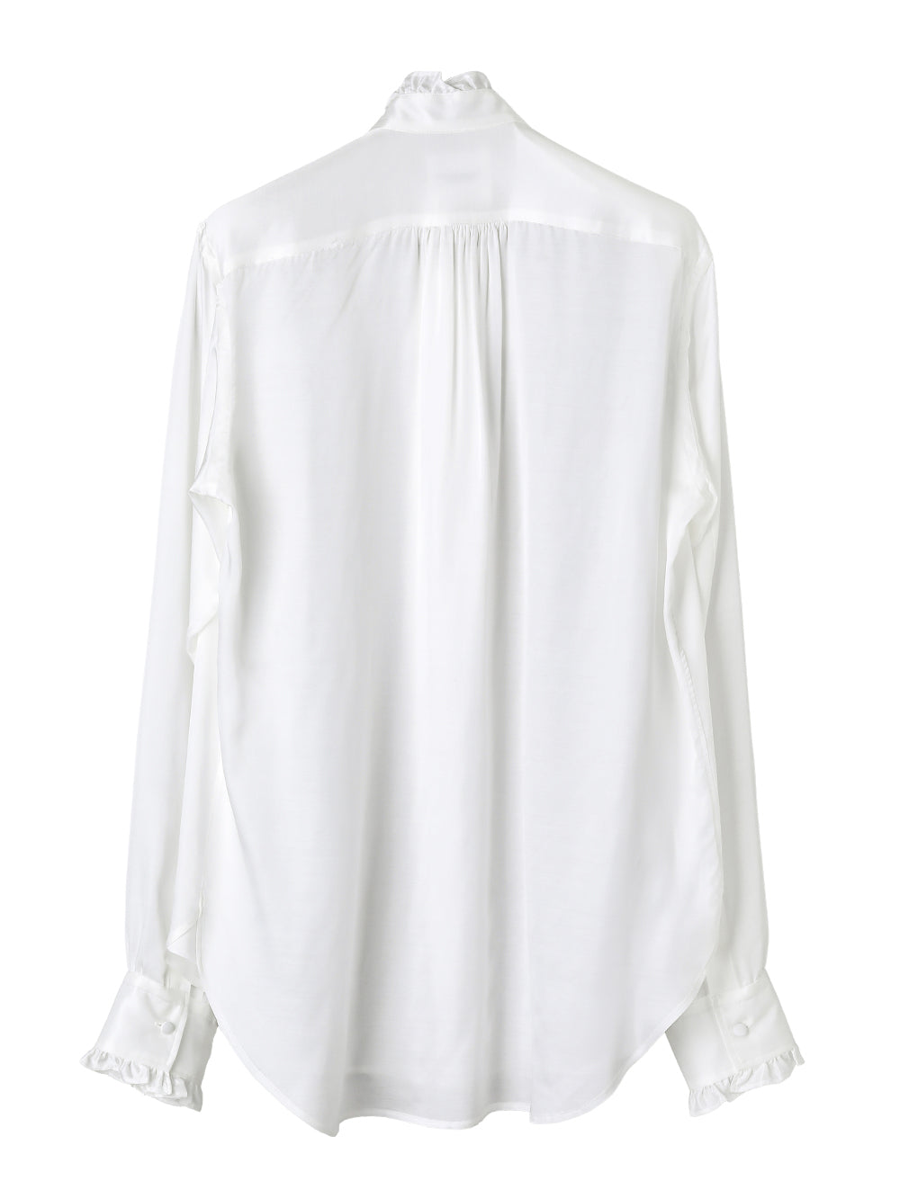 ruffle shirt.