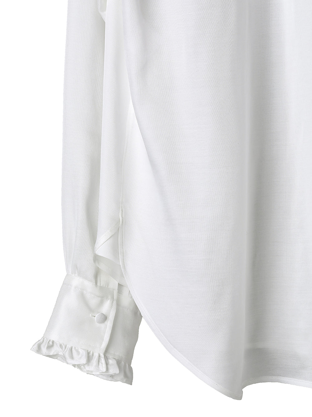 ruffle shirt.