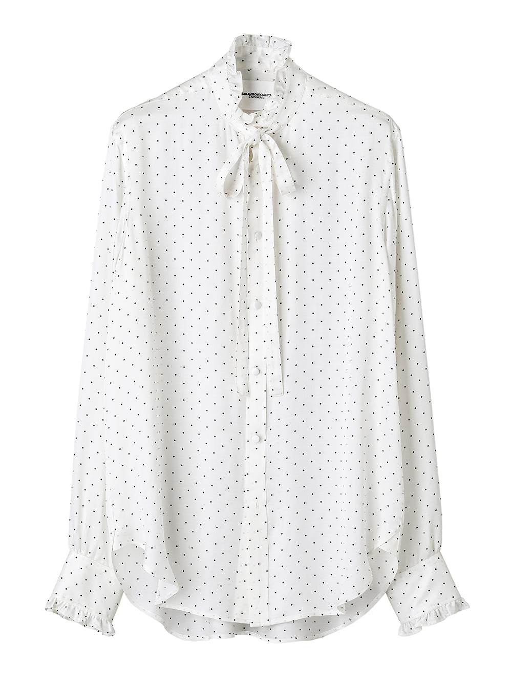 ruffle shirt.