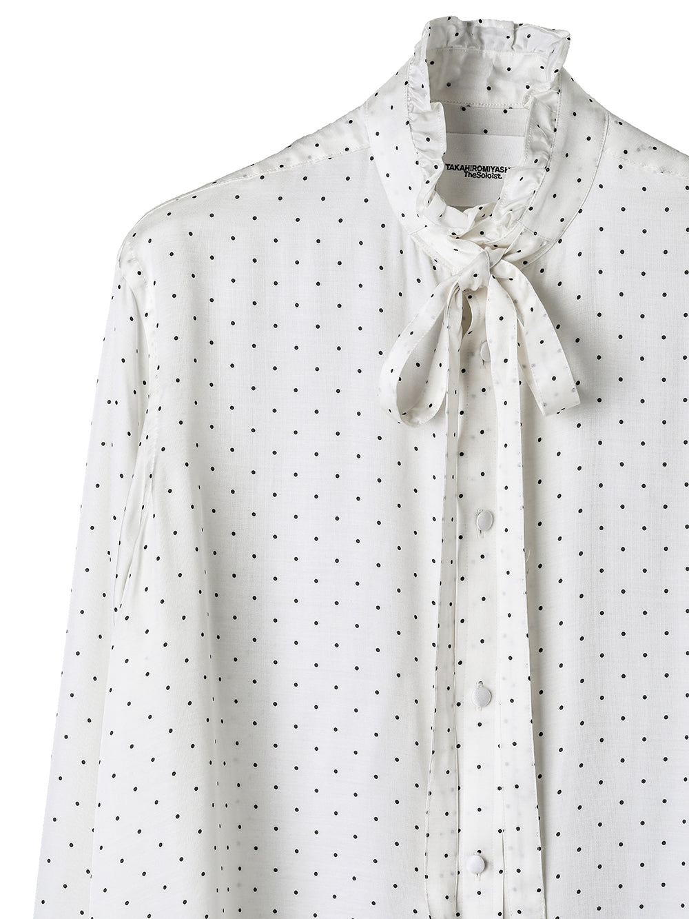 ruffle shirt.