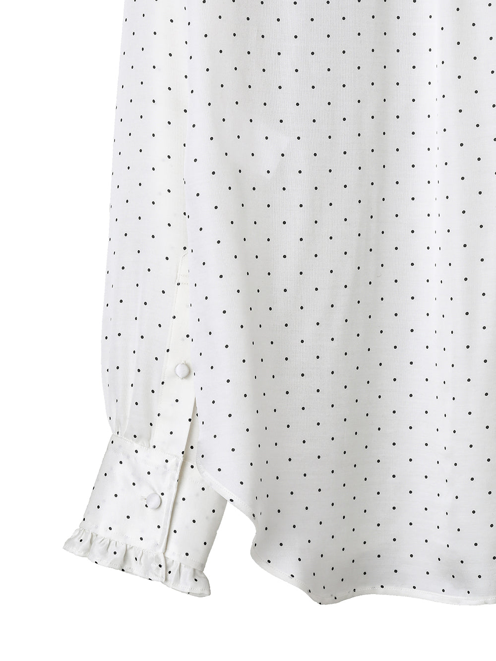 ruffle shirt.