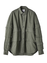 たかひろ3 ss.0026AW25-olive B.D.Uシャツ The Black-and-White Realism