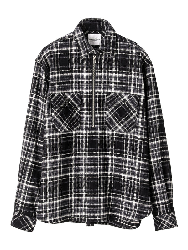 half zip pullover work shirt
