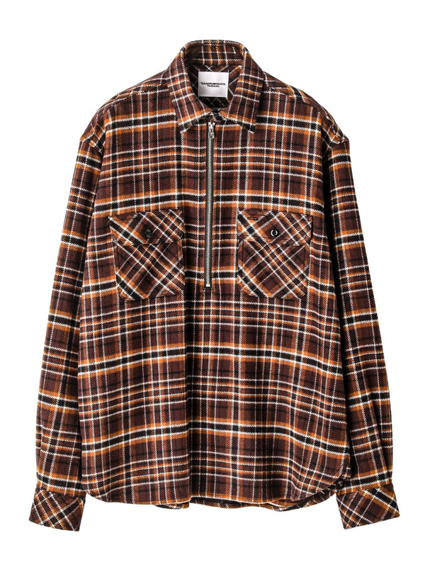 half zip pullover work shirt