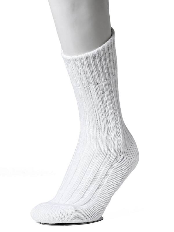 heavyweight ribbed mid socks.