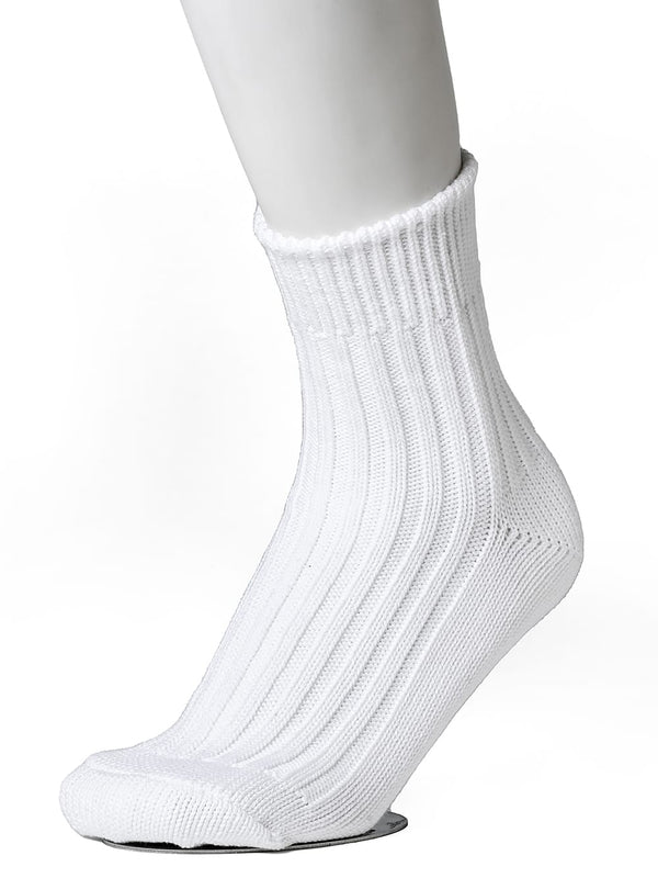 heavyweight ribbed low socks.