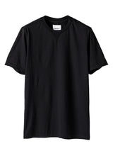 swc.0001SS25-black crew neck s/s tee. Plainsong 2025 Spring