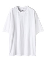 swc.0002SS25-white oversized crew neck s/s tee. Plainsong 2025 