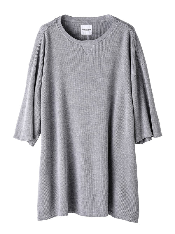 オーバーサイズドサーマルクルーネックショートスリーブＴシャツ