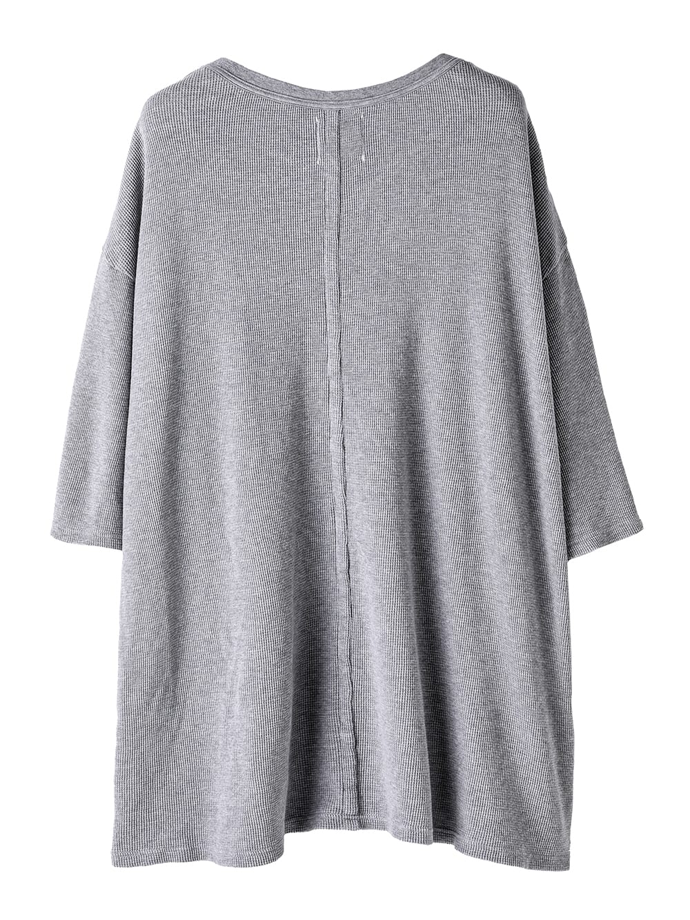 oversized thermal crew neck S/S T-shirt 