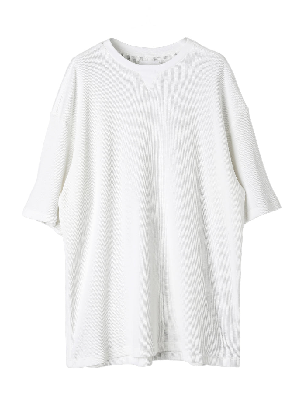 oversized thermal crew neck S/S T-shirt 