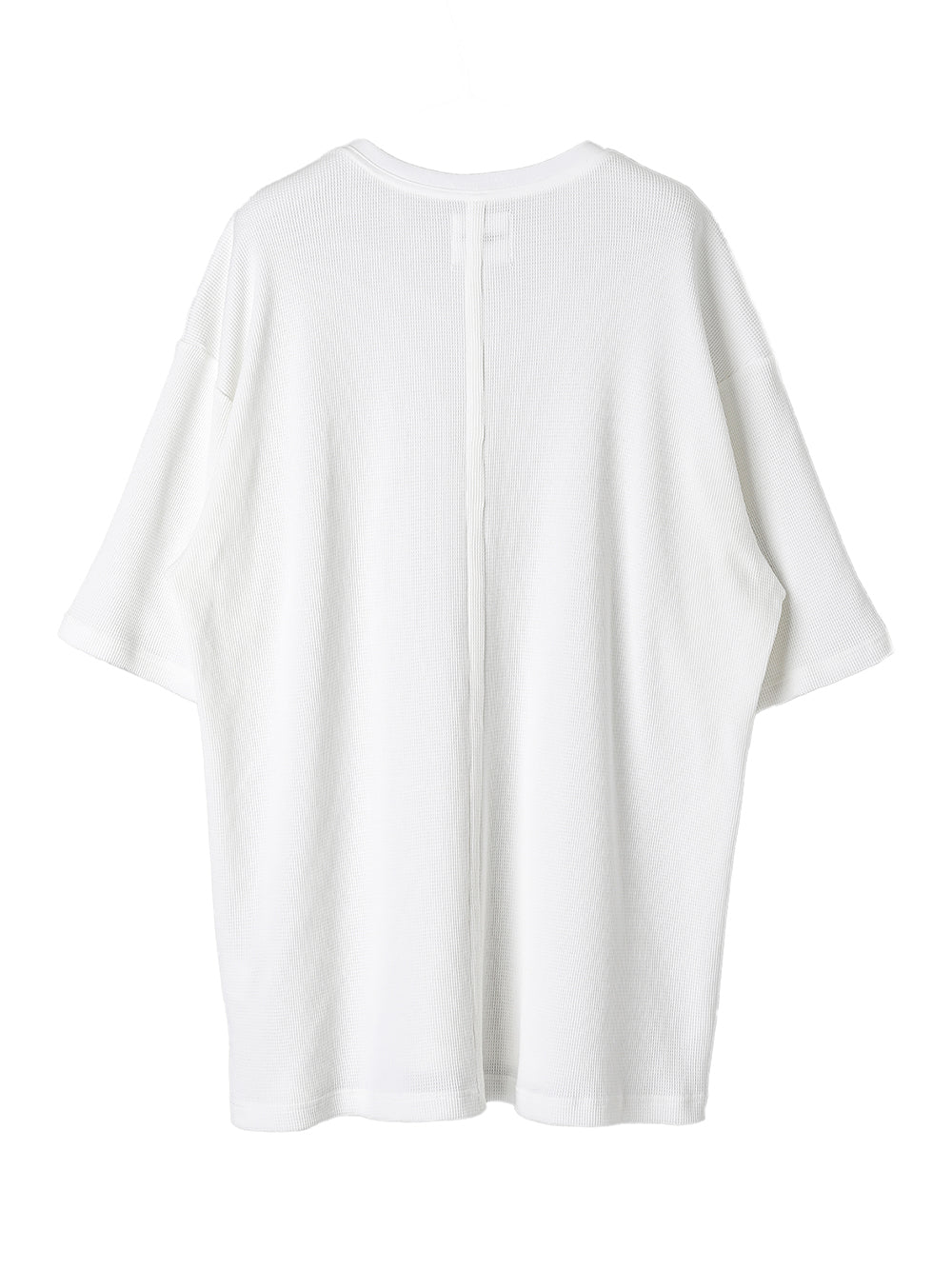 oversized thermal crew neck S/S T-shirt 
