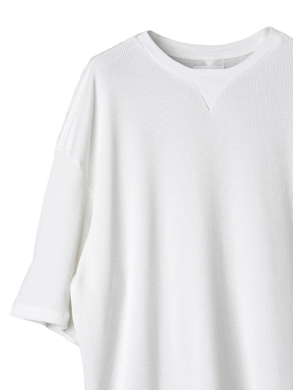 oversized thermal crew neck S/S T-shirt 