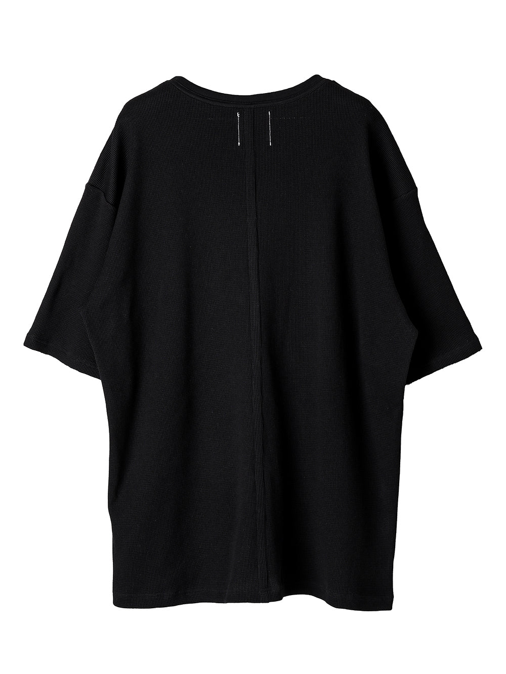 oversized thermal crew neck S/S T-shirt 