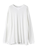 TAKAHIROMIYASHITATheSoloist. ロンT 48 白 swc.0006AW25-white オーバーサイズドサーマルクルーネックロング
