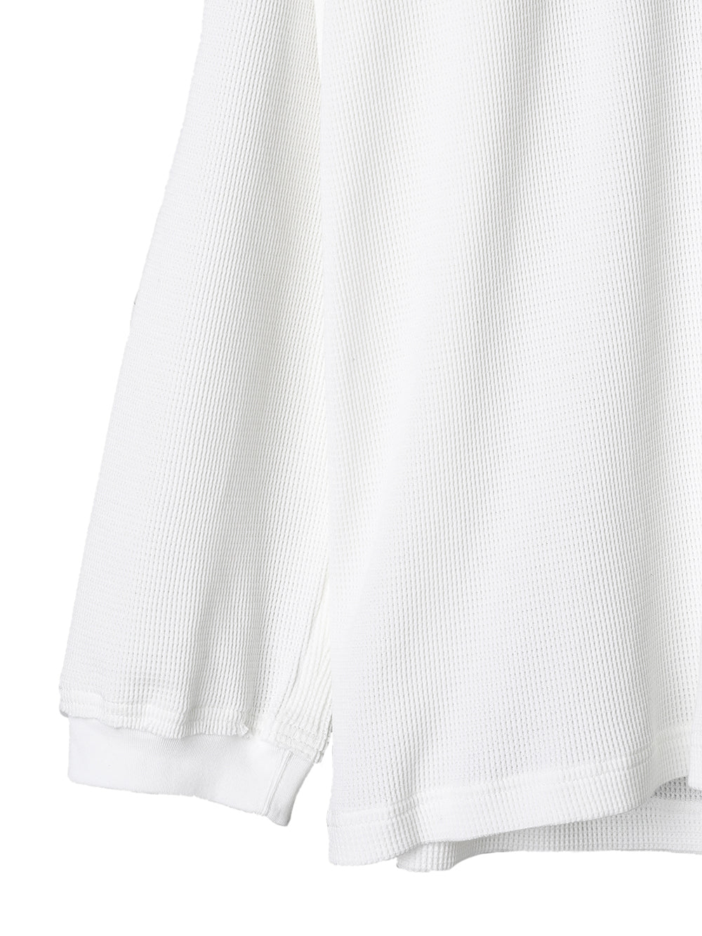 oversized thermal crew neck L/S T-shirt 