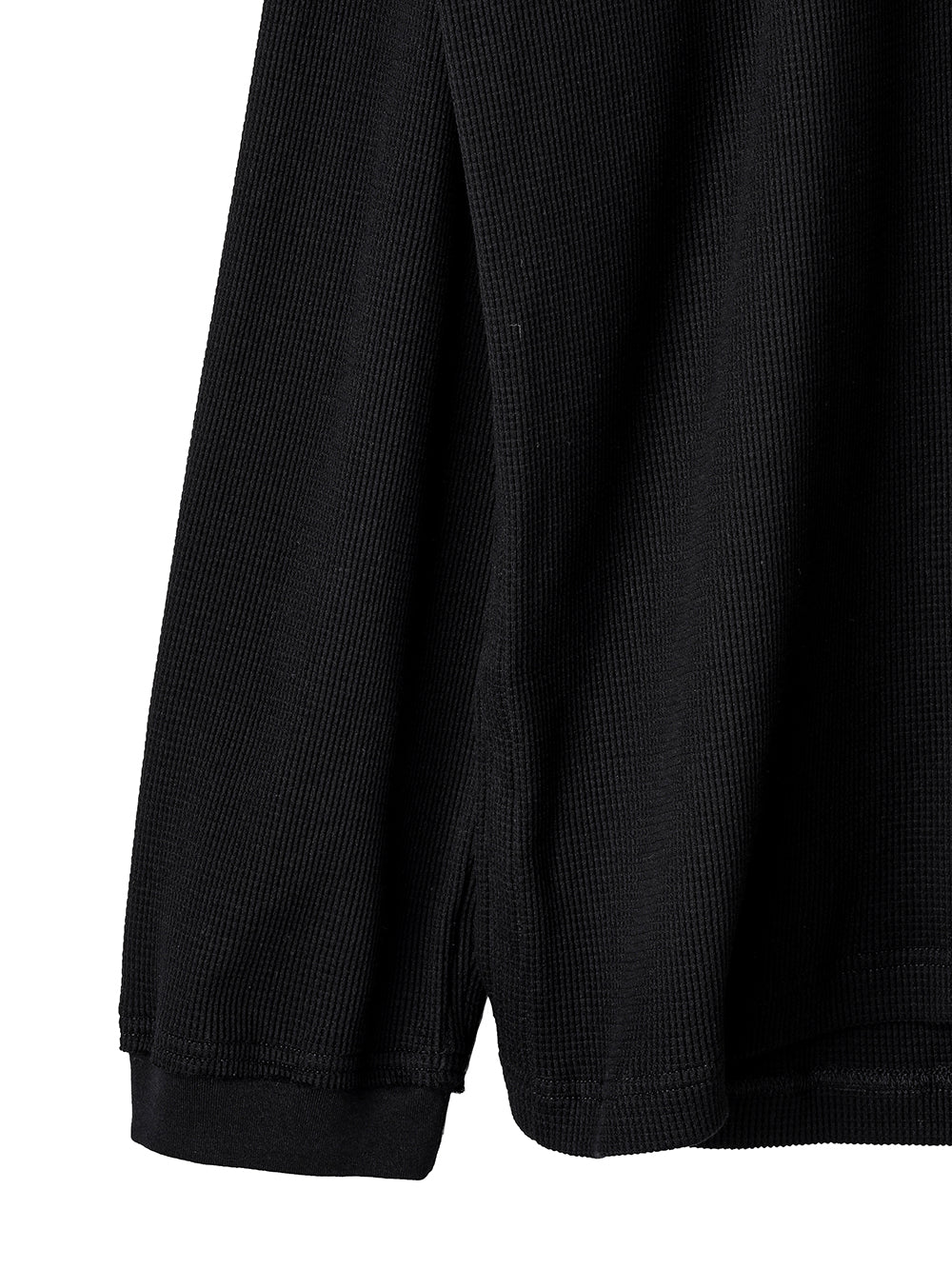 oversized thermal crew neck L/S T-shirt 